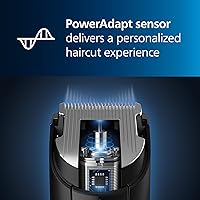 Vista 3 de Philips Norelco Hair Clipper 7000 Series, Hair and Beard Trimmer, Precision Dial, PowerAdapt Sensor, Trim-and-Flow, DualCut, DuraPower, 28 Length