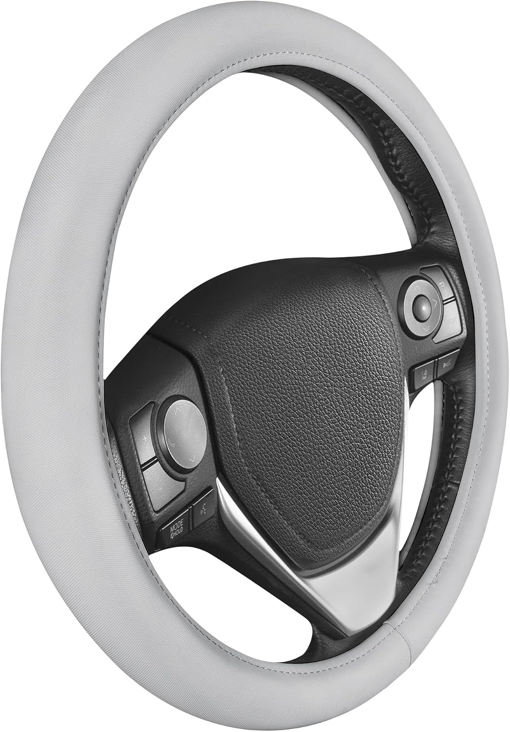 BDK Ultra Soft Blue Steering Wheel Cover, Unisex Car Accessories Non-Slip Comfy Soft Grip Faux Leather Auto Steering Wheel Cover for Cars Trucks Vans SUVs - Fits Standard 15" Inch Steering Wheels