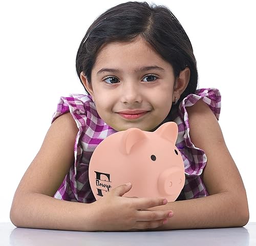 Miniatura 10 de Alcancía personalizada para niños y niñas, alcancía de plástico irrompible de gran tamaño, caja de dinero, decoración de guardería, regalos para