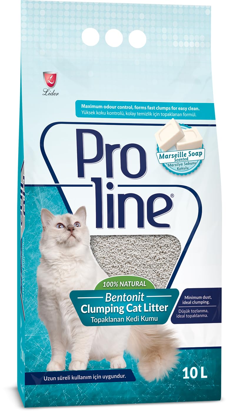Proline Sabun Kokulu Bentonit Kedi Kumu, 10 L