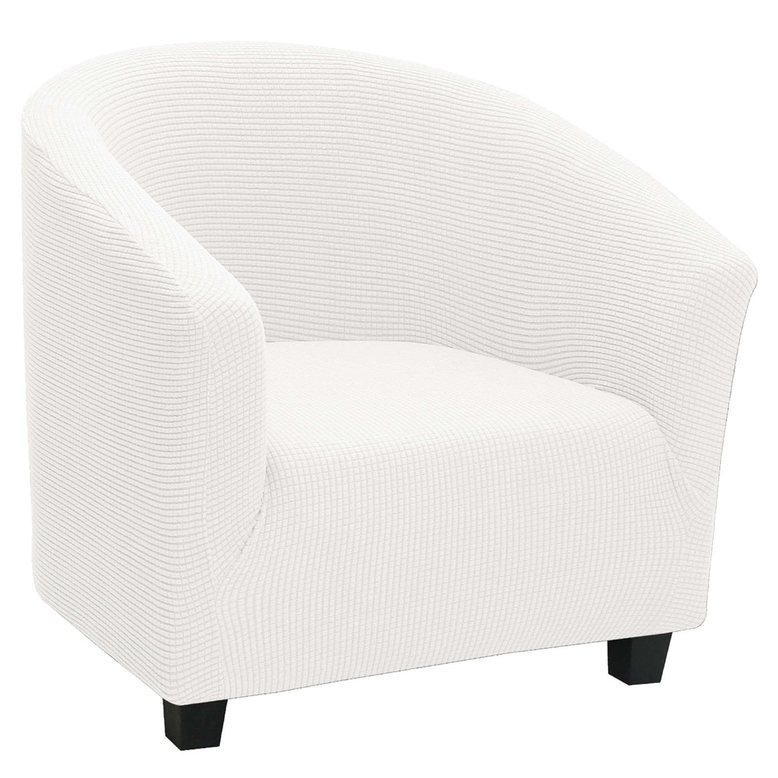 Housse de chaise de baignoire élastique blanche pour illuminer votre salon de coiffure ou séjour