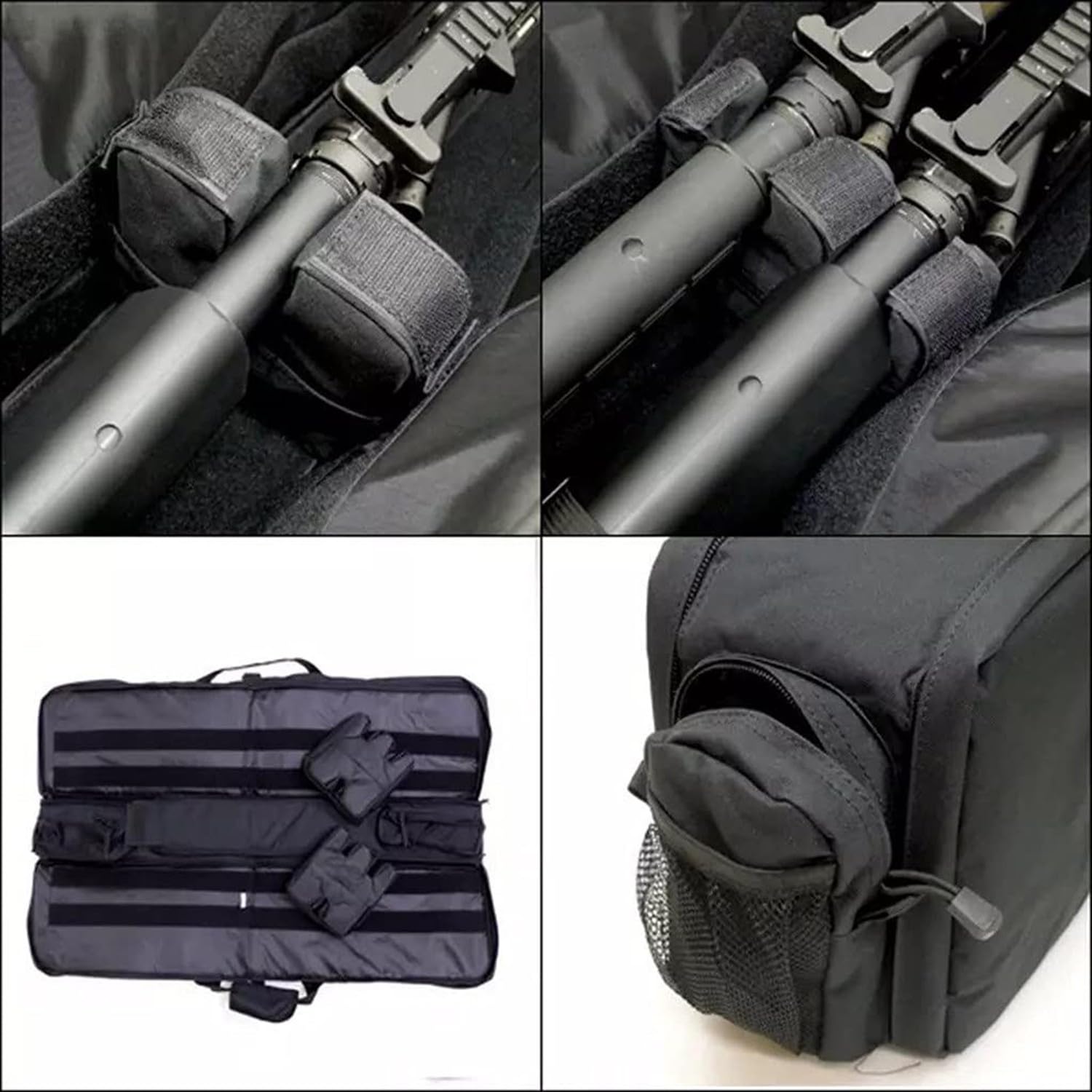 M249 Borsa Protettiva Da Fucile,Doppia Borsa Porta Fucile Sacca Custodia,Soft Air Caccia Con Tasche Ed Imbottitura,Capiente Grande,Attrezzature Tattiche Borse Per Caccia Pesca,Impermeabile