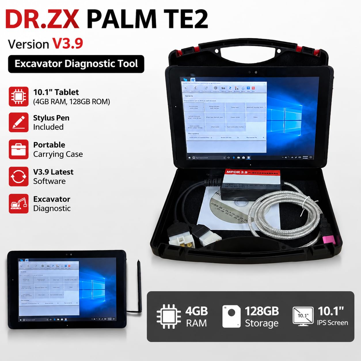 Excavator Diagnostic Tool DR.ZX Palm TE2 Version V3.9 Latest