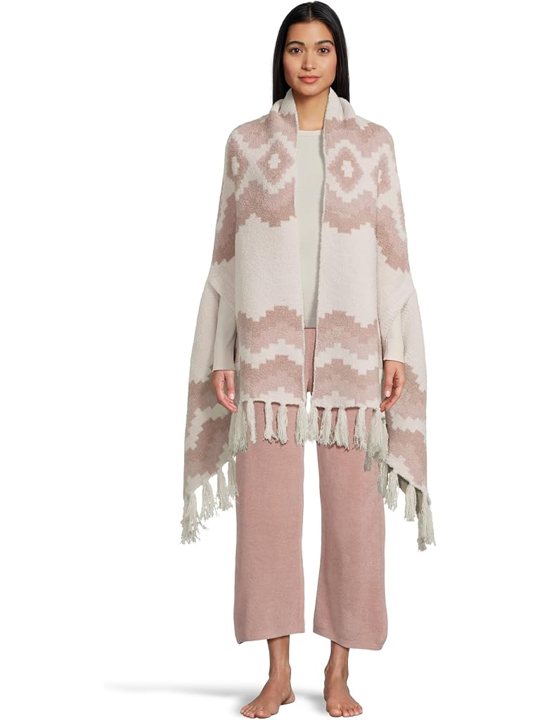 Pink Barefoot Dreams CozyChic® Mosaic Wrap