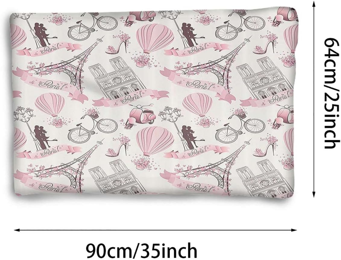 review Pink Black Thermal Pet Mat Bed Liner Paris Travel Honeymoon Flowers and Bike Cozy Self Heating Warming Kitty Kitten Puppy Small Dog Bed Paris Decor 25