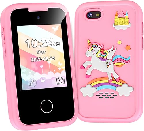 Regalos de teléfono inteligente para niños, juguetes para niñas y niños de 3 a 8 años, juguetes de aprendizaje para niños pequeños con juegos