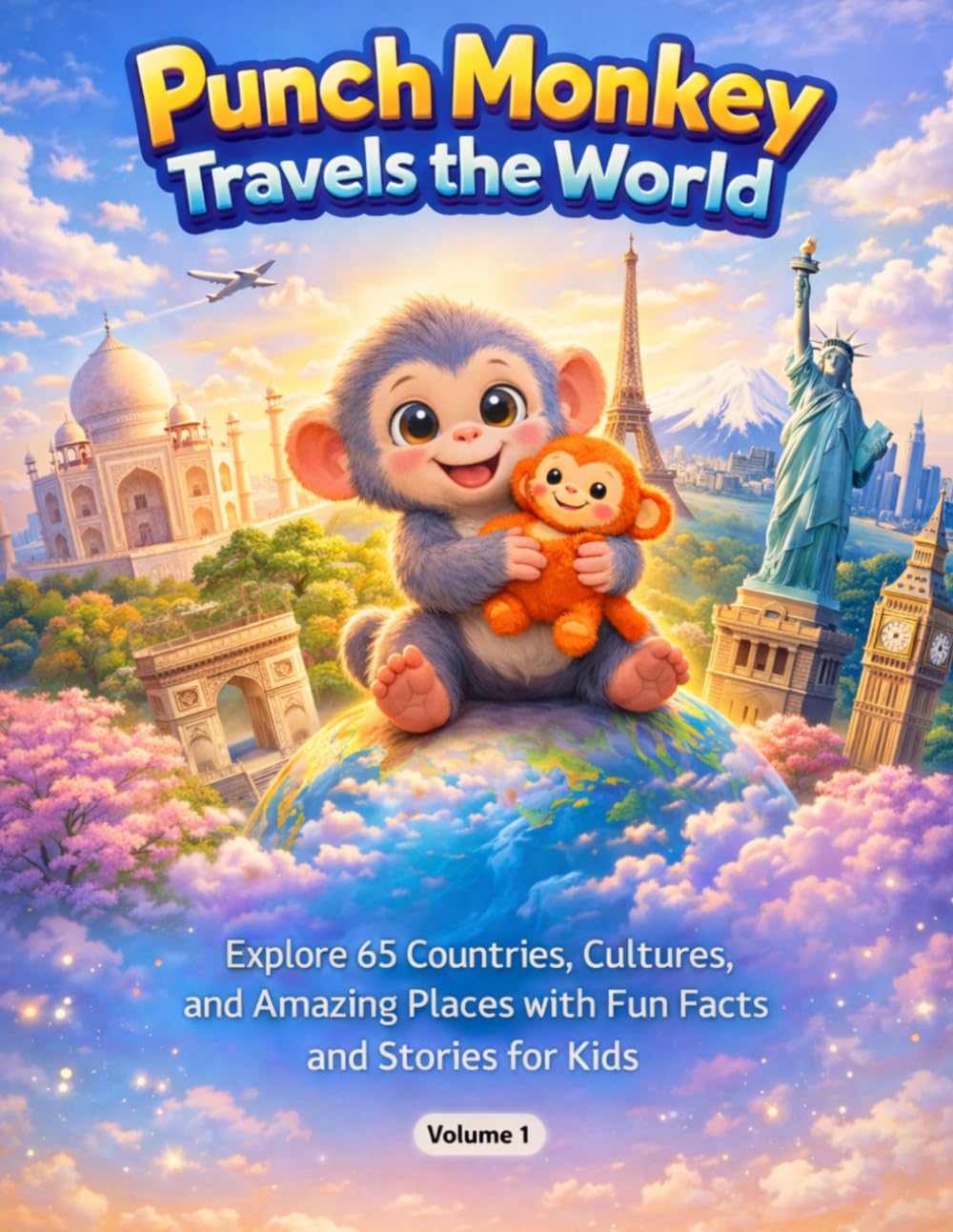 Punch Monkey Travels the World(Volume-1): Explore 65 Countries, Cultures, and Amazing Places with Fun Facts, Stories, and Life Lessons for Kids (Punch Monkey’s Global Journey Series)
