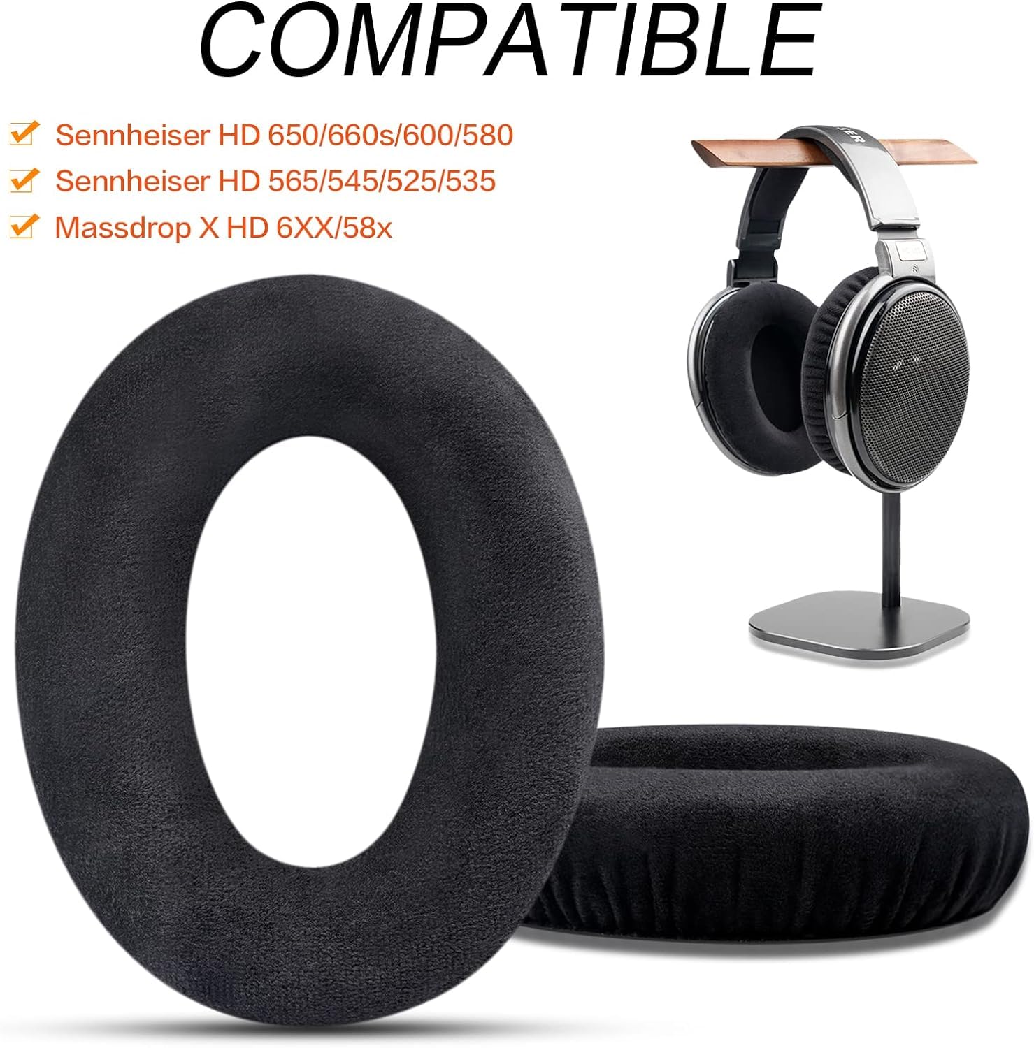 Amazon | HD600 イヤーパッド ゼンハイザー HD650/HD600/HD660S/HD545