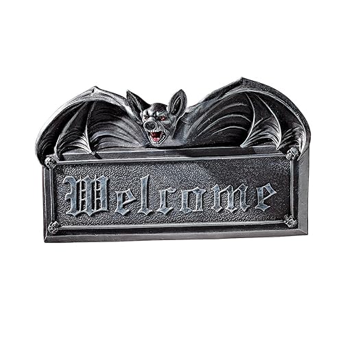 Welcome Sign - Vampire Bat Welcome Wall Sculpture - Bat