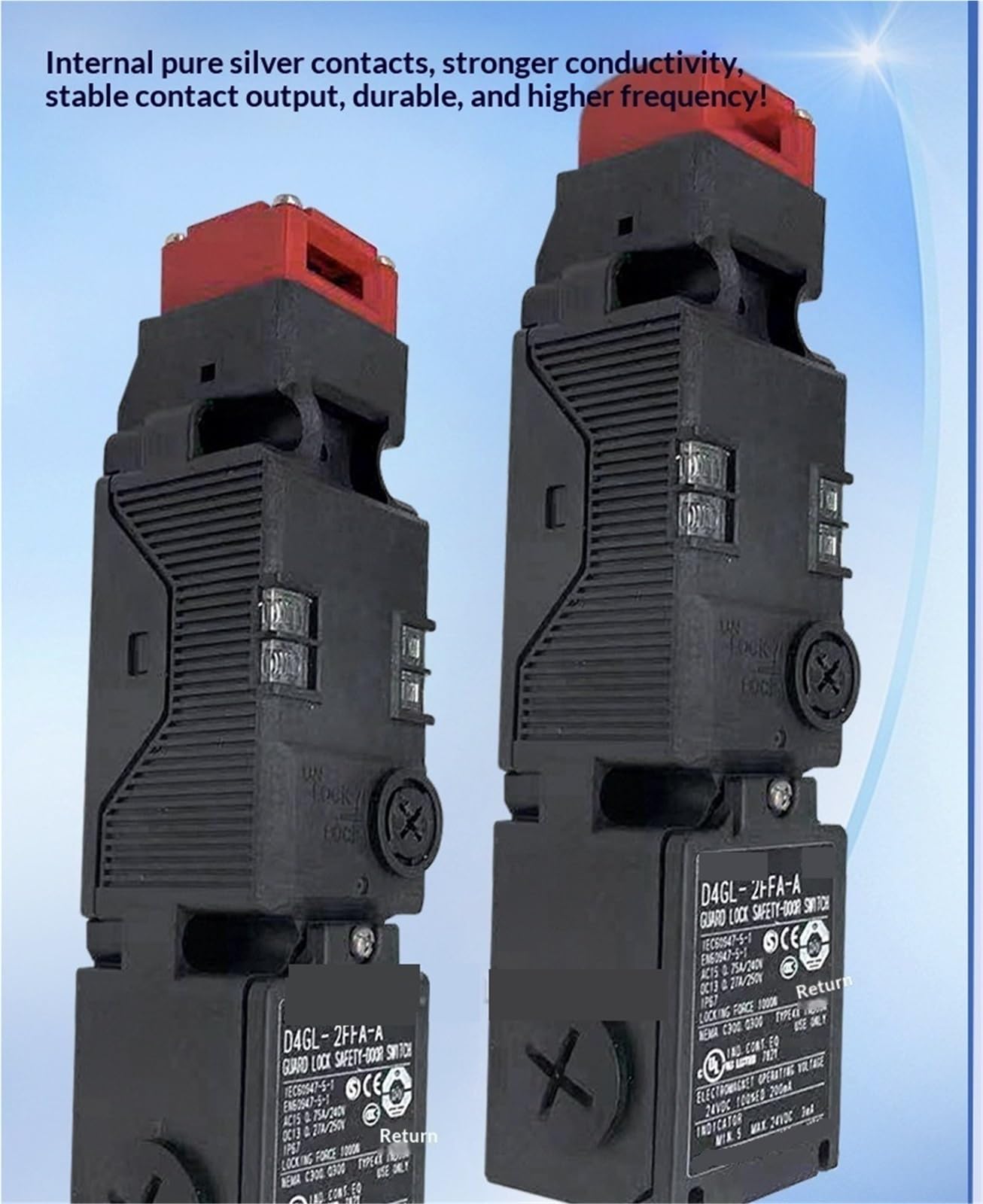 Interruptor de puerta de seguridad Interruptor De Bloqueo Puerta D4GL 1CFG A4 2CFG 4CFG 1DFG para protectores(D4GL-4FFG-A4)