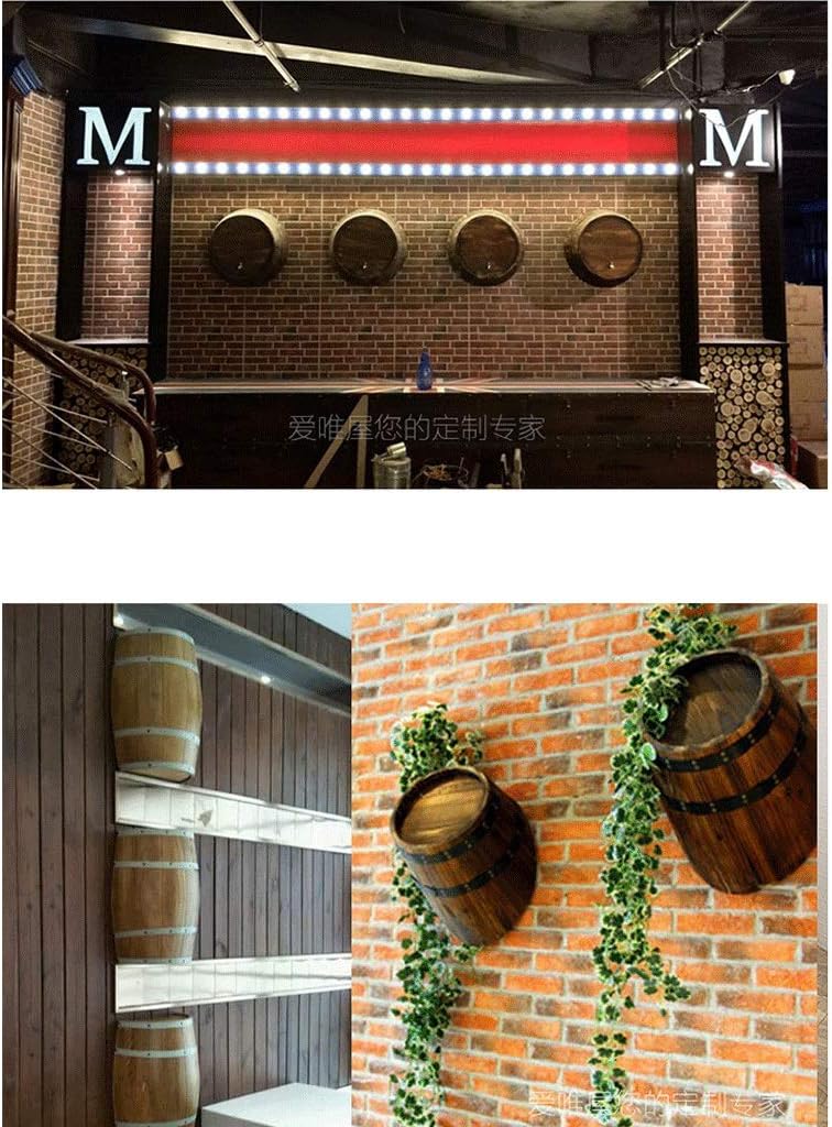 Oak Wine Barrel Decorative Oak Barrels, Cut Half Barrel Wall, Hanging Wine Barrels, Beer Barrels, Hotel Winery Wine Cellar, Photography Wedding Props, Oak Whiskey Barrel Handmade Wine Rack