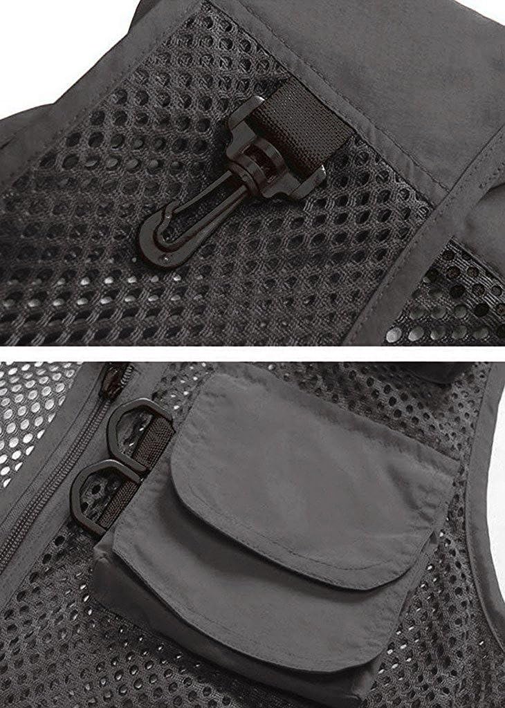 Frigatebird Men's Mesh Fishing Vest Multi Pockets Photography Outdoor Jacket, XL-US - Image 4