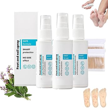 Foot & Nail Care Nail Fungus Treatment Natural and Powerful Foot Solutions Nail Serum for Growth and Strength 3 Pieces