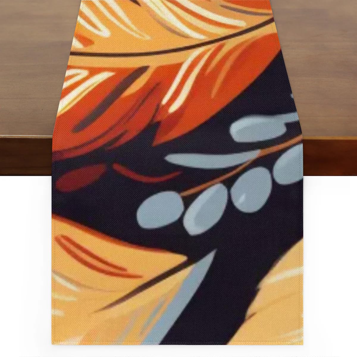 Amazon.com: Leaves Linen Dresser Runner for Bedroom Non-Slip Small Kitchen  Dining Table Runners 36 inches Washable Coffee Dresser Scarves Farmhouse  Table Setting Decor for Party : Home & Kitchen