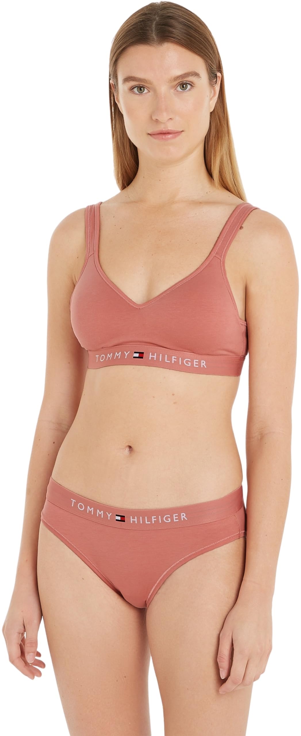 Tommy Hilfiger Women's Bikini (Ext Sizes) Teaberry Blossom L