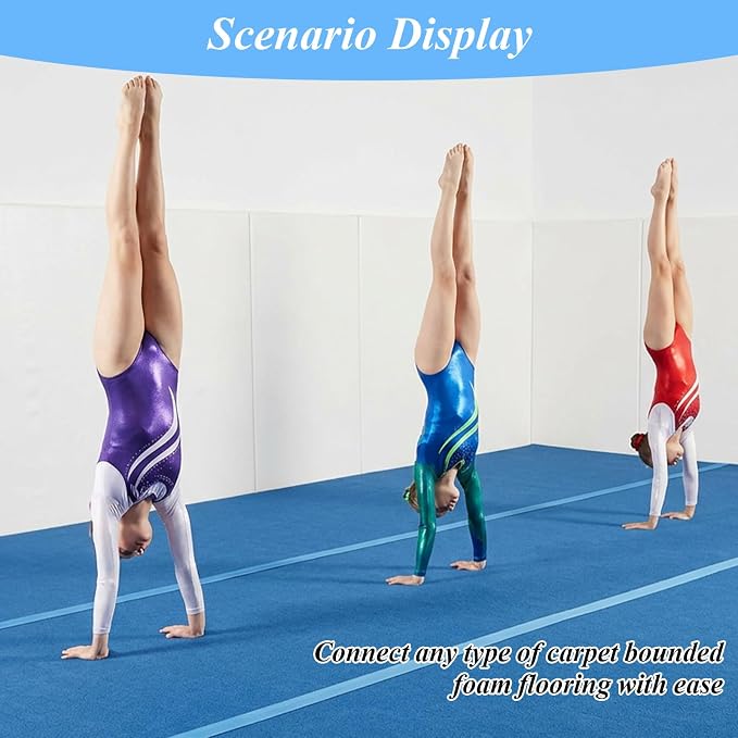 2 Rollos de Cinta de Gancho para Esterilla de Gimnasia 42 pies, Color Azul Real, Nylon, 4 pulgadas de ancho miniatura 7