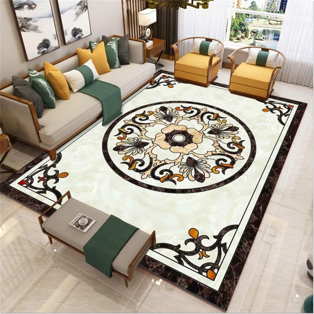 Tapis durable pour le salon vintage et sécurisé pour enfants