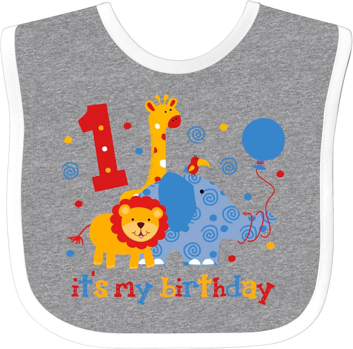 inktastic Safari 1st Birthday Baby Bib