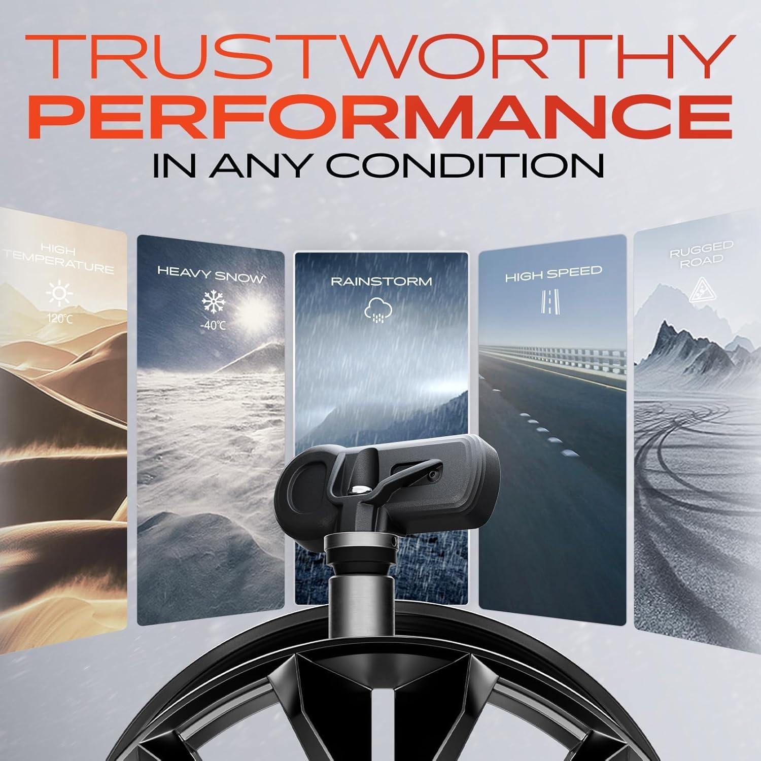 A-Premium 4PCS Pre-Programmed TPMS Sensor Tire Pressure Monitoring Sensor - Compatible with Nissan Versa 2020-2024, Titan 2016-2024, Armada 2017, Kicks 2018-2023 & Infiniti QX80 2017-433MHz