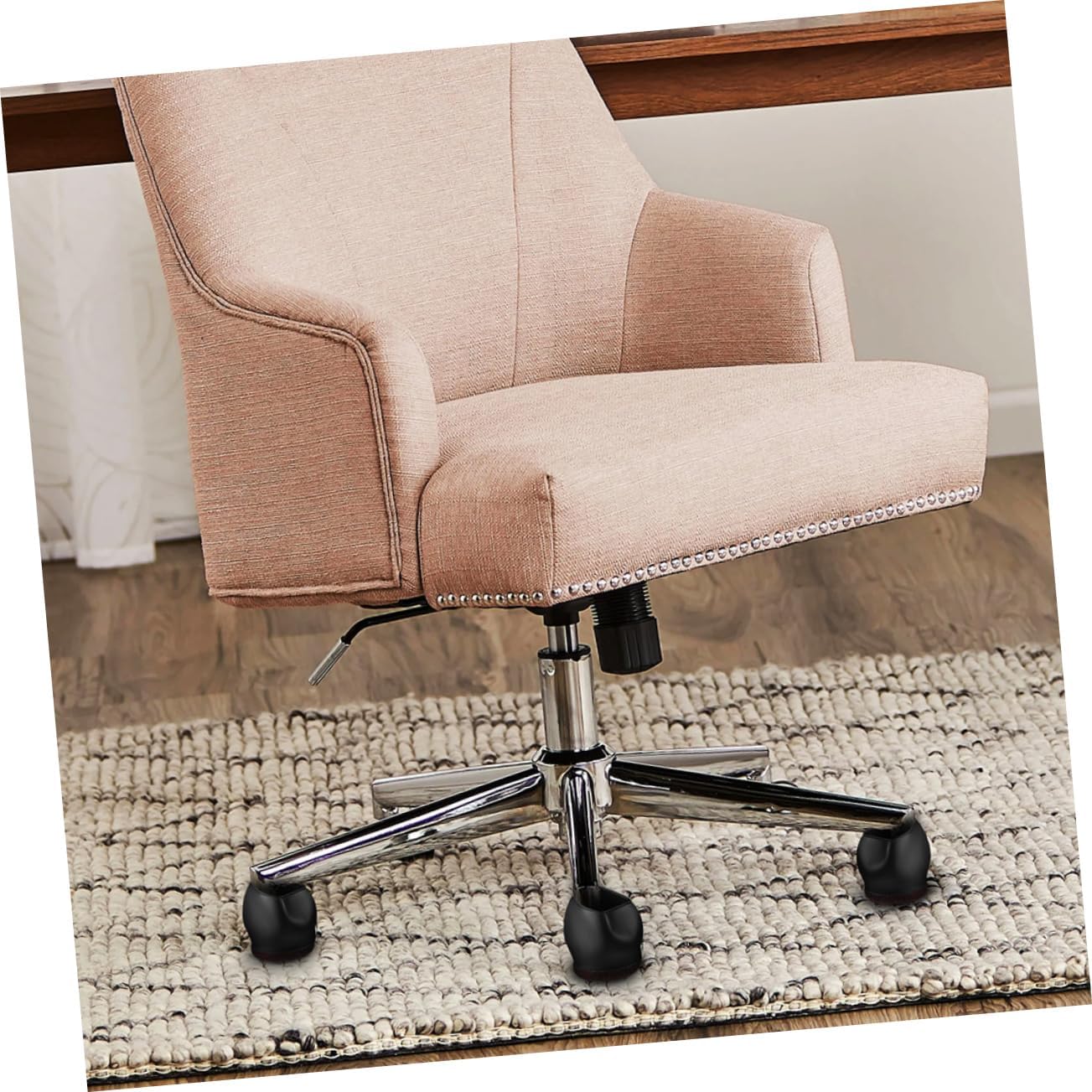 25pcs Office Chair Wheel Stopper Desk Chair Leg Floor Protectors TPE Material Non-Slip Caster Cups