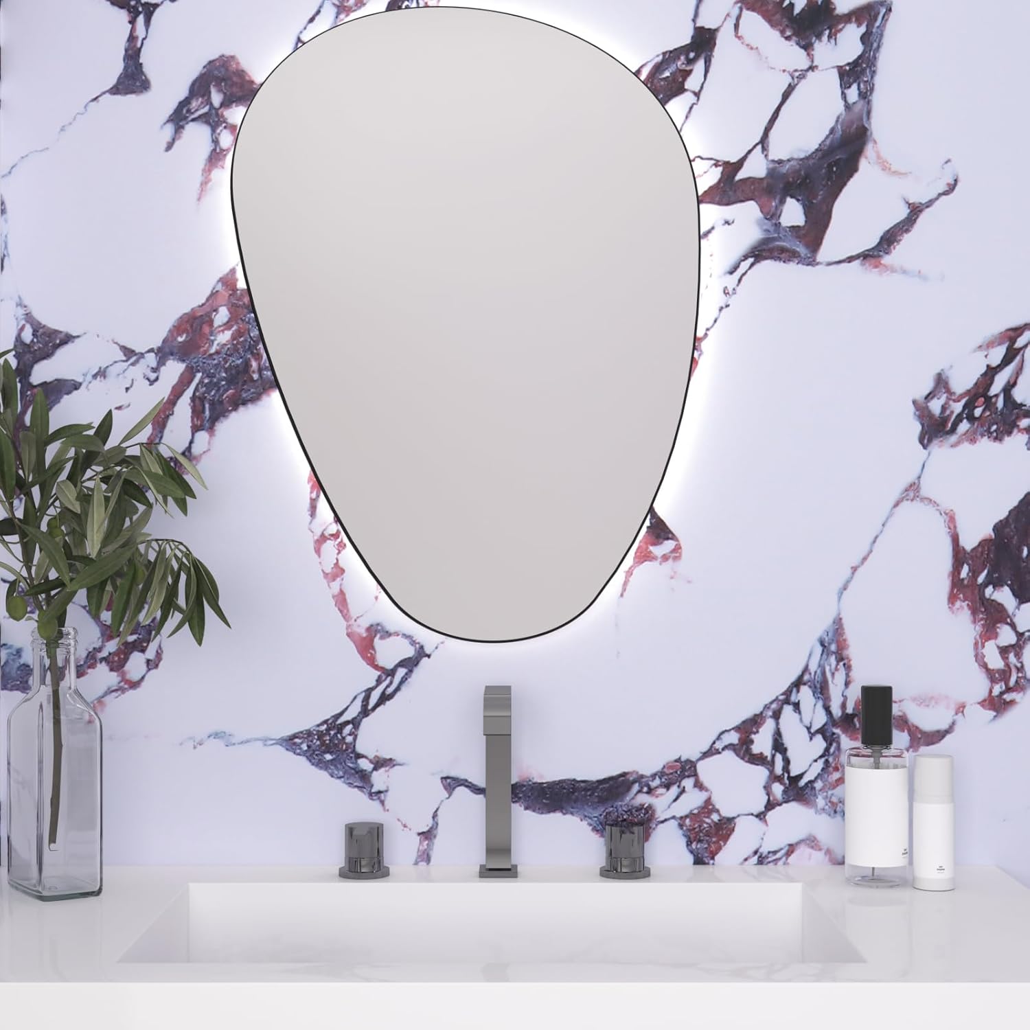 VaryPaper Matte White Marble Contact Paper for Countertops Waterproof Marble Peel and Stick Wallpaper Kitchen Counter Vinyl Wrap Removable Self Adhesive Marble Wall Paper for Bathroom 15.7''x78.7''