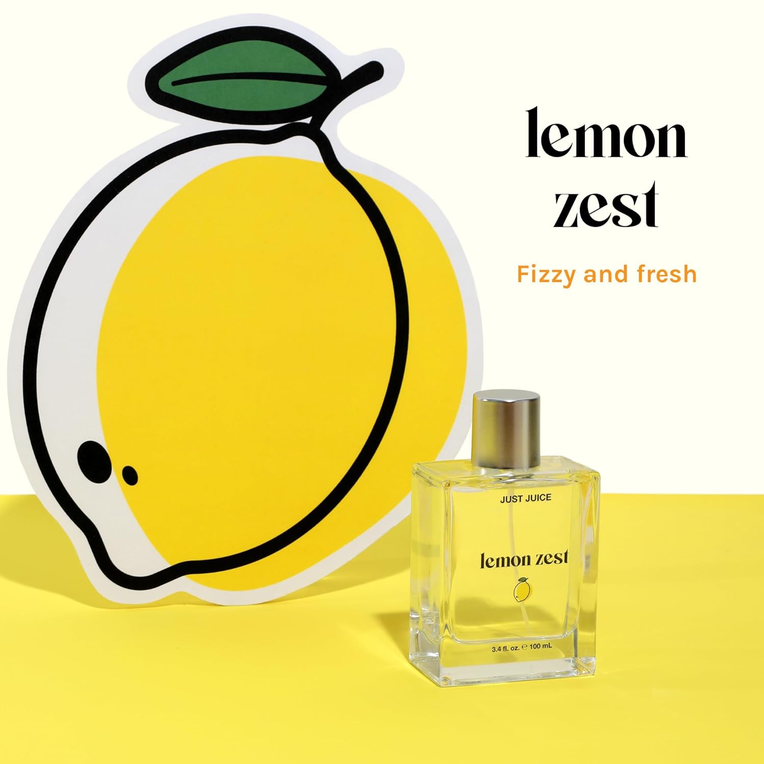 Just Juice Lemon Zest - Bright Fruity Floral Perfume - Lemon, Grapefruit, Mandarin Perfumes for Women and Men - 3.4 oz - Image 2