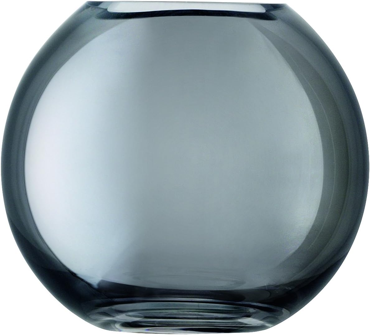 LSA International Polka Vase, H11 cm, Sheer Zinc