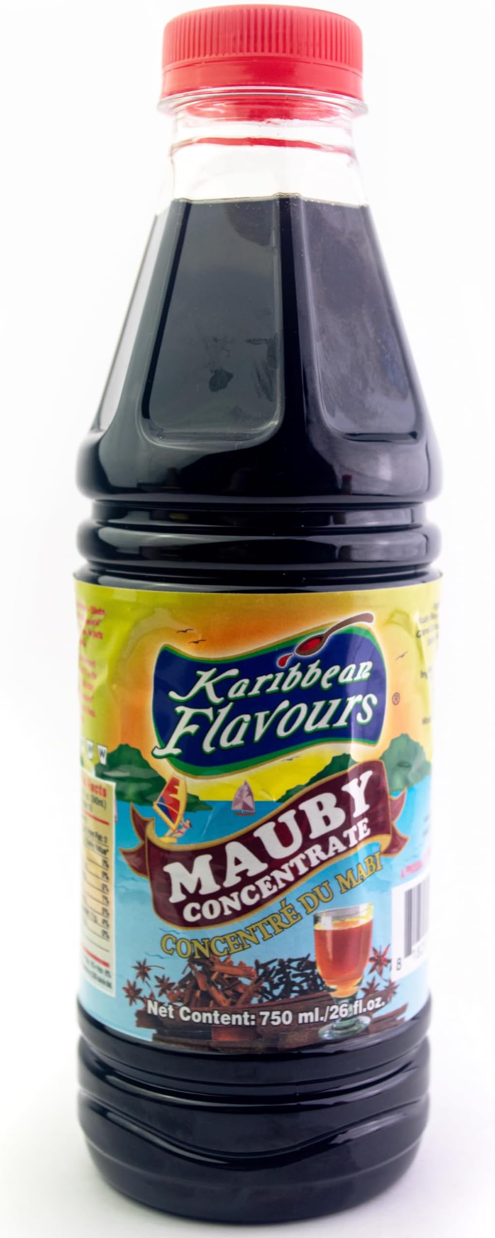 Mauby Concentrate Syrup | Mabi Mavi Bitter Bark | 26 Fl Oz - 750 Ml | Makes A Refreshing Cool Drink