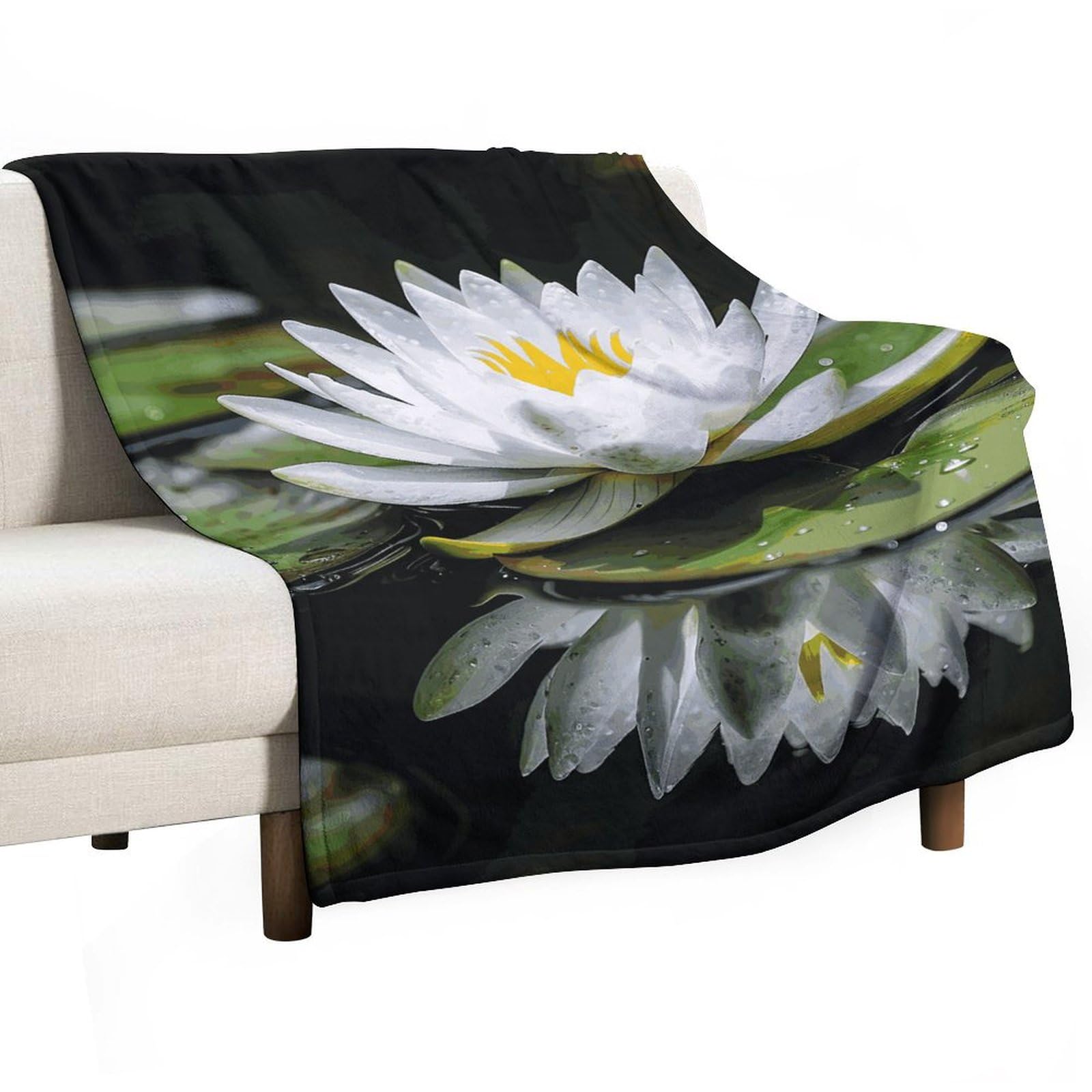 Couverture en molleton confortable pour vos soirées cocooning au salon