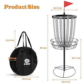 ゲットインザホール　LB100S Amazon.com : Disc Golf Basket,Heavy Duty 24 Chain Portable