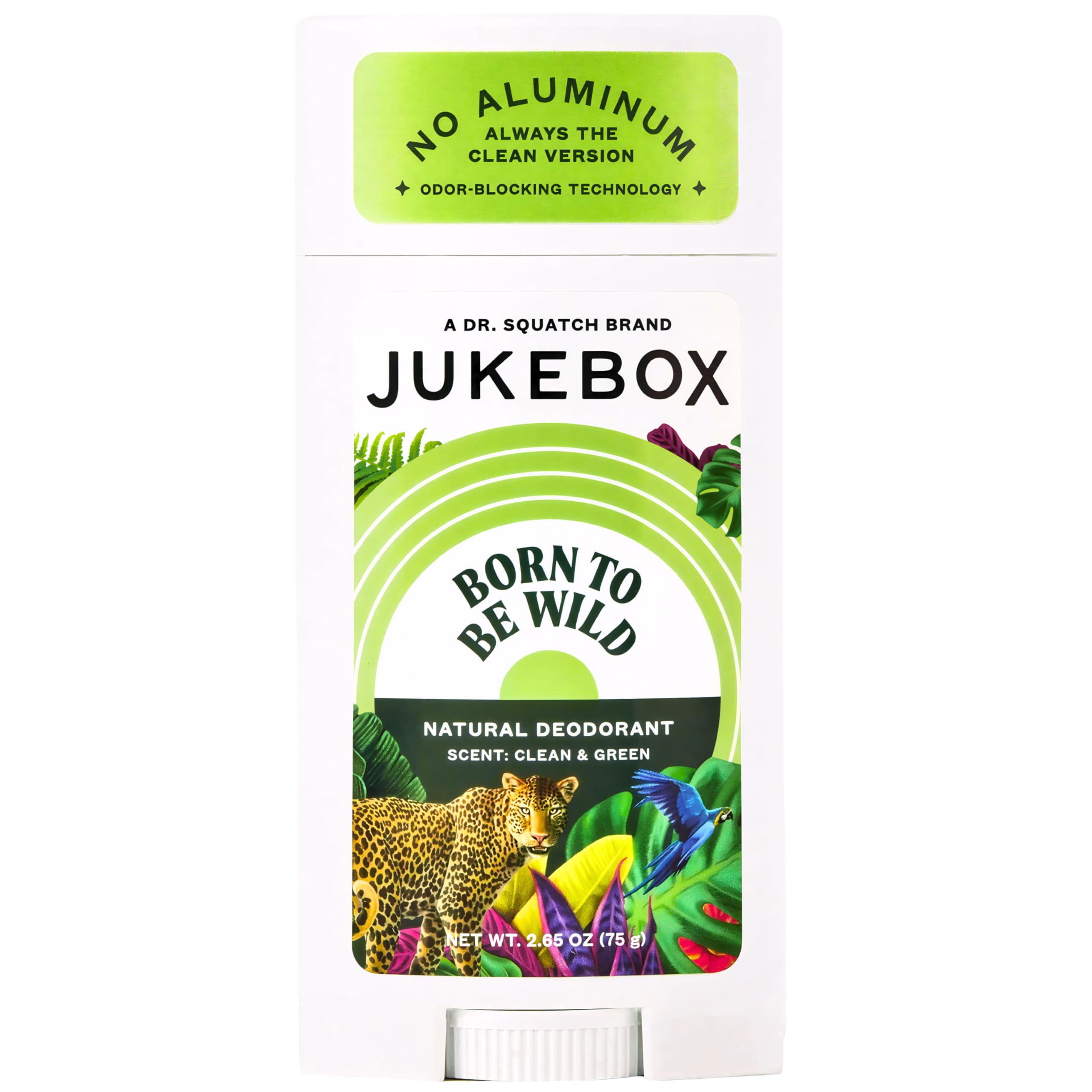 JUKEBOX Natural Deodorant for Women–Born to Be Wild Scent-Aluminum-Free, No Baking Soda, No Harsh Chemicals, Odor Blocking Technology, Wild Fern, Pink