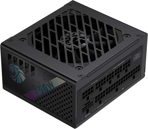 GAMEMAX GS 750G SFX Alimentation PC 750W, Modulaire Complet, 80 Plus Gold, Condensateurs Japonais Haut de Gamme, Ventilateur FDB, APFC+LLC+DC-DC, 9 Protections, Garantie 5 Ans, Noir