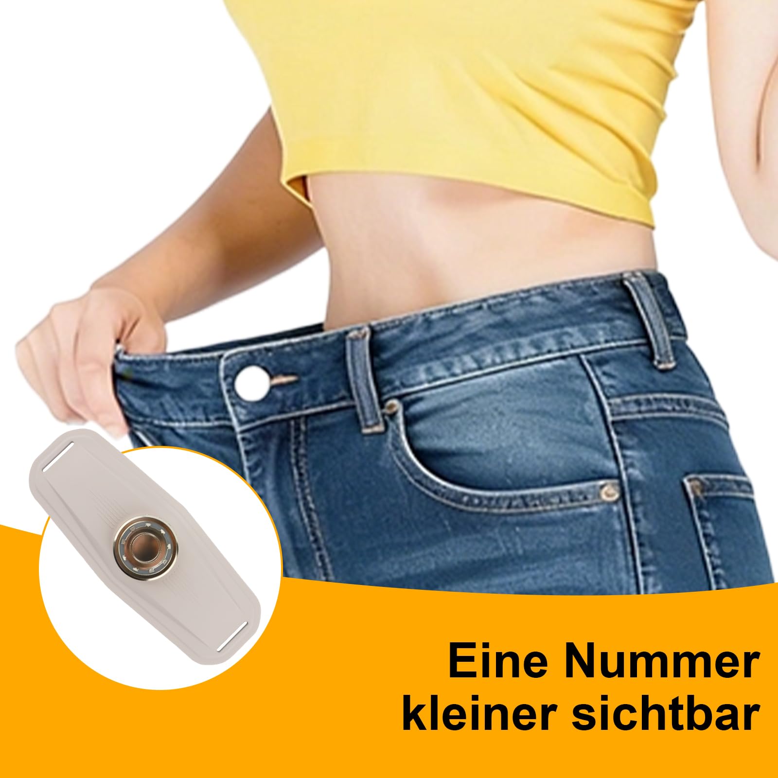 Ms.W EMS-Massagegürtel, Bauchmuskelstimulator und Muskelaufbau-Trainer mit 4 Modi, Mehreren Intensitätsstufen, Wärmekompresse und Farblicht, für Männer und Frauen