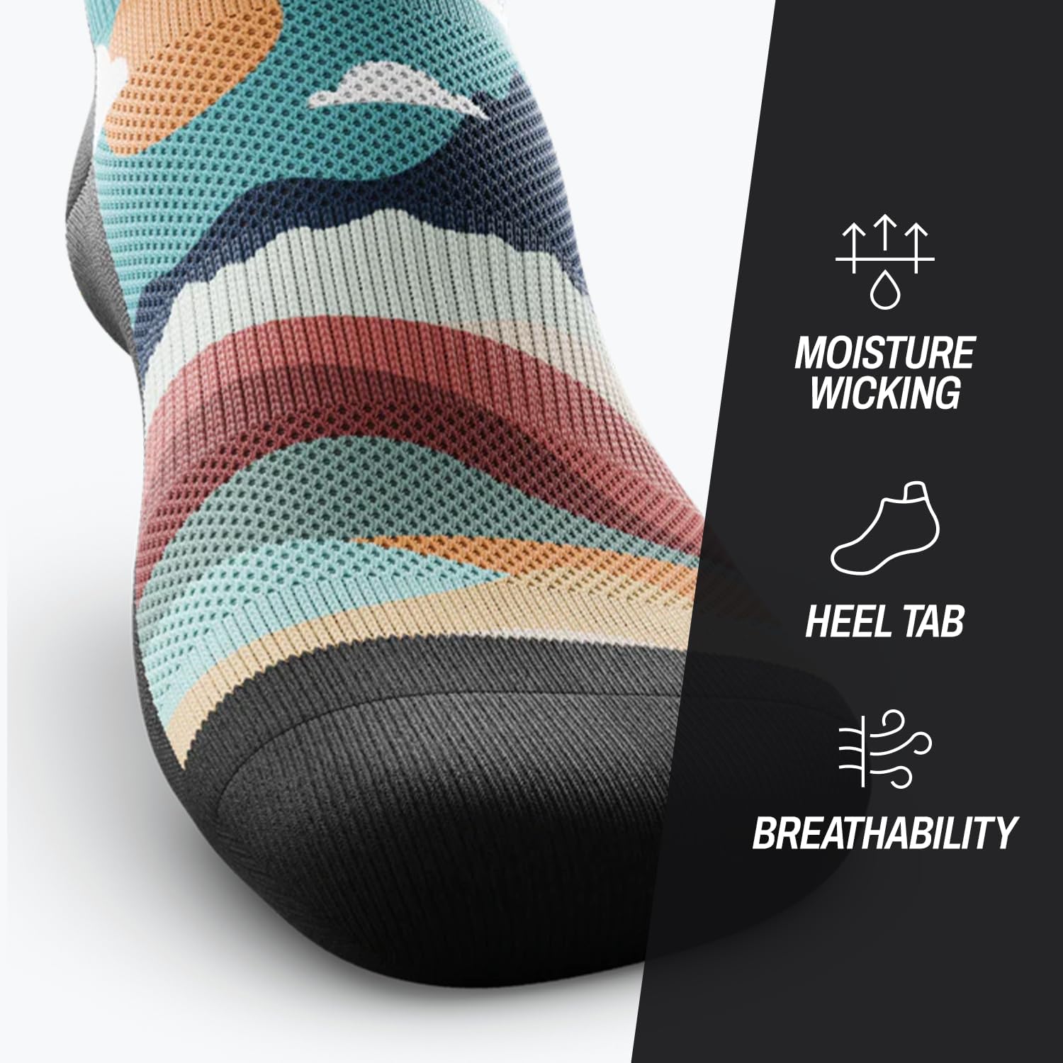 Outway Ankle Socks - Moisture-Wicking, Breathable Comfort with Arch Support - Durable Polyester & Spandex Blend - Image 4