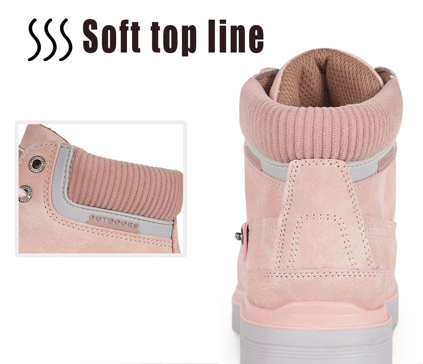 Stivali Uomo Donna Inverno Scarpe da Neve Caldi Snow Boots Impermeabili Stivaletti Pelliccia Stringate Outdoor