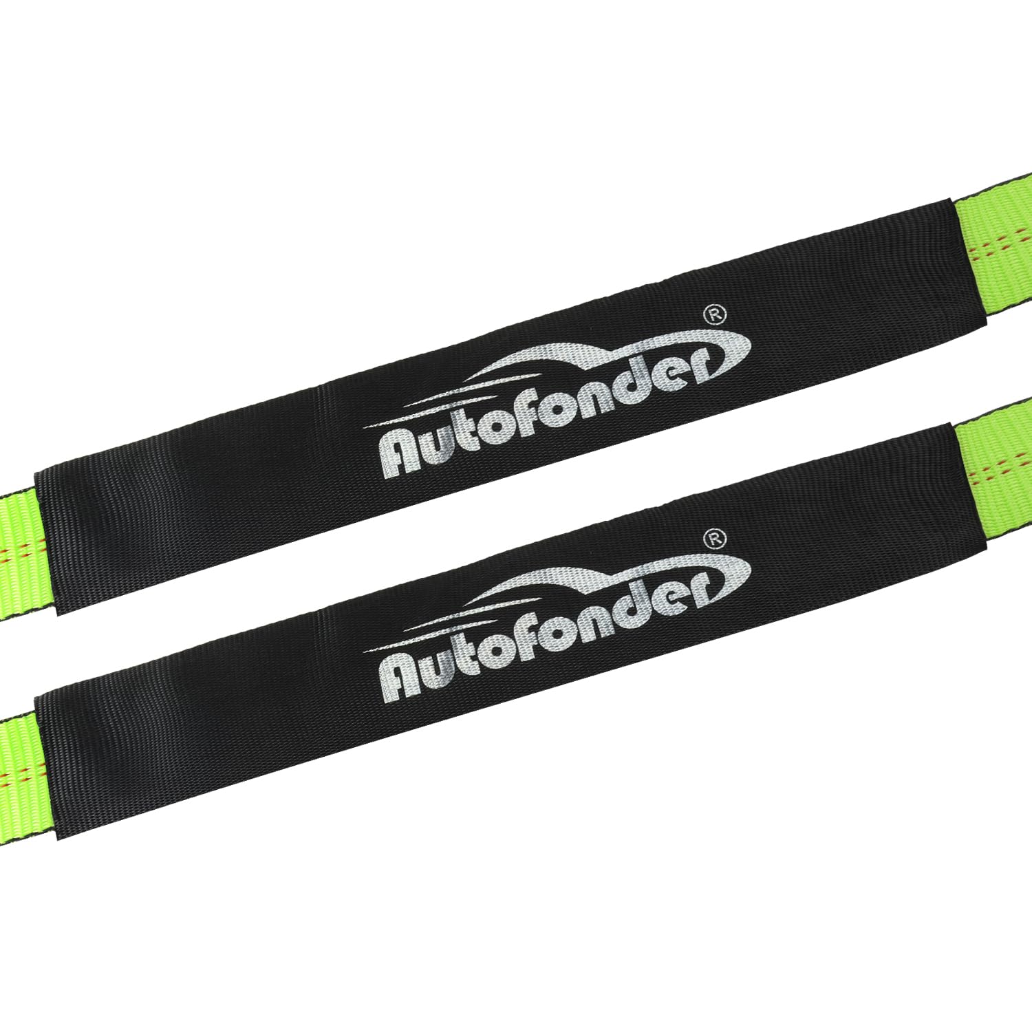 Correa de Brida en V de 2 Pulgadas x 4 pies con Ganchos a presión con Funda Cordura y 2 Correas de Eje de 2 x 36 Pulgadas, Anillo en D Medio, para Transporte de automóviles, rollback, Cama