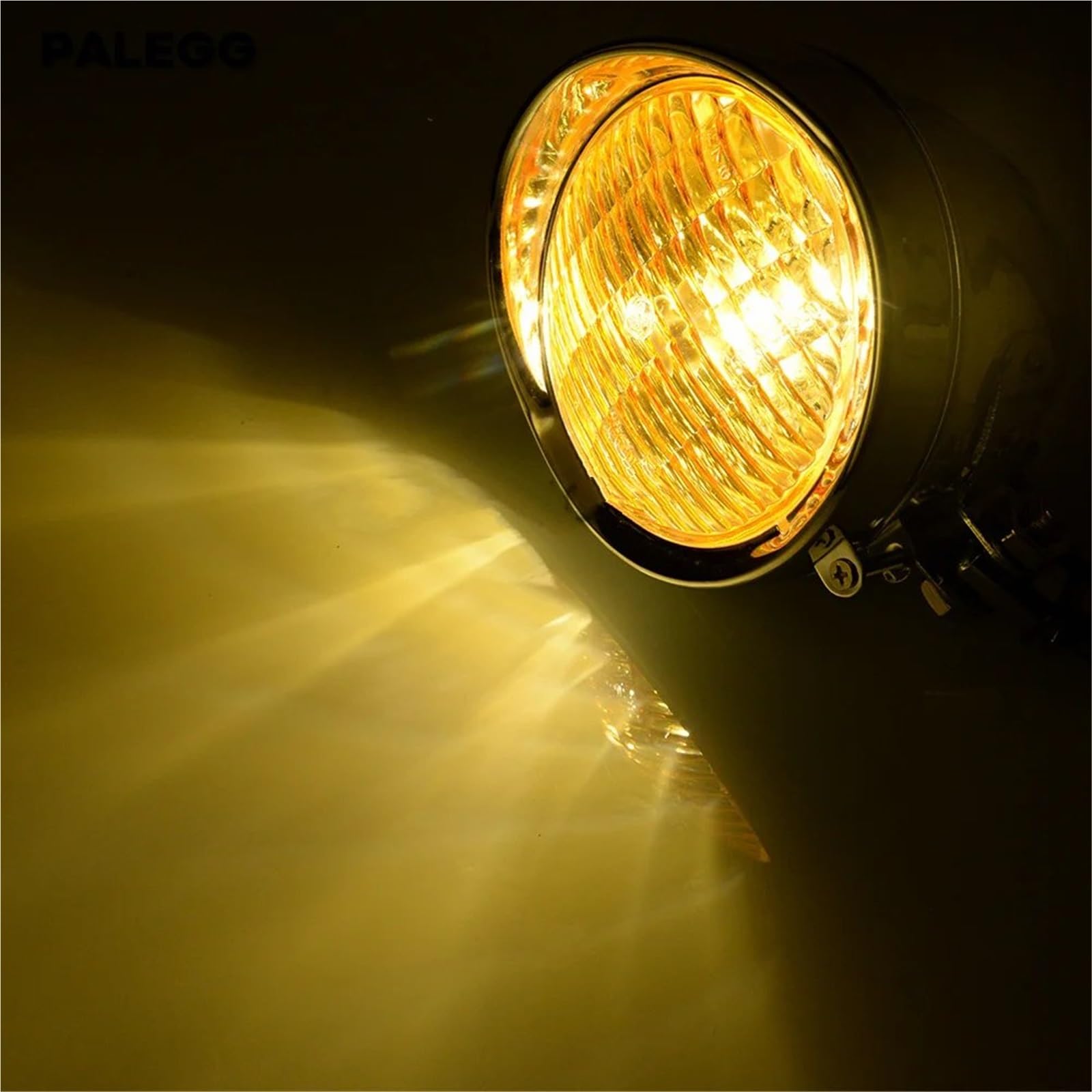 Moto Faro Fanale per Custom per Softail per Dyna per Cruiser per Bobber Faro Anteriore per Moto da 4,5 Pollici con Fascio Alto/Basso