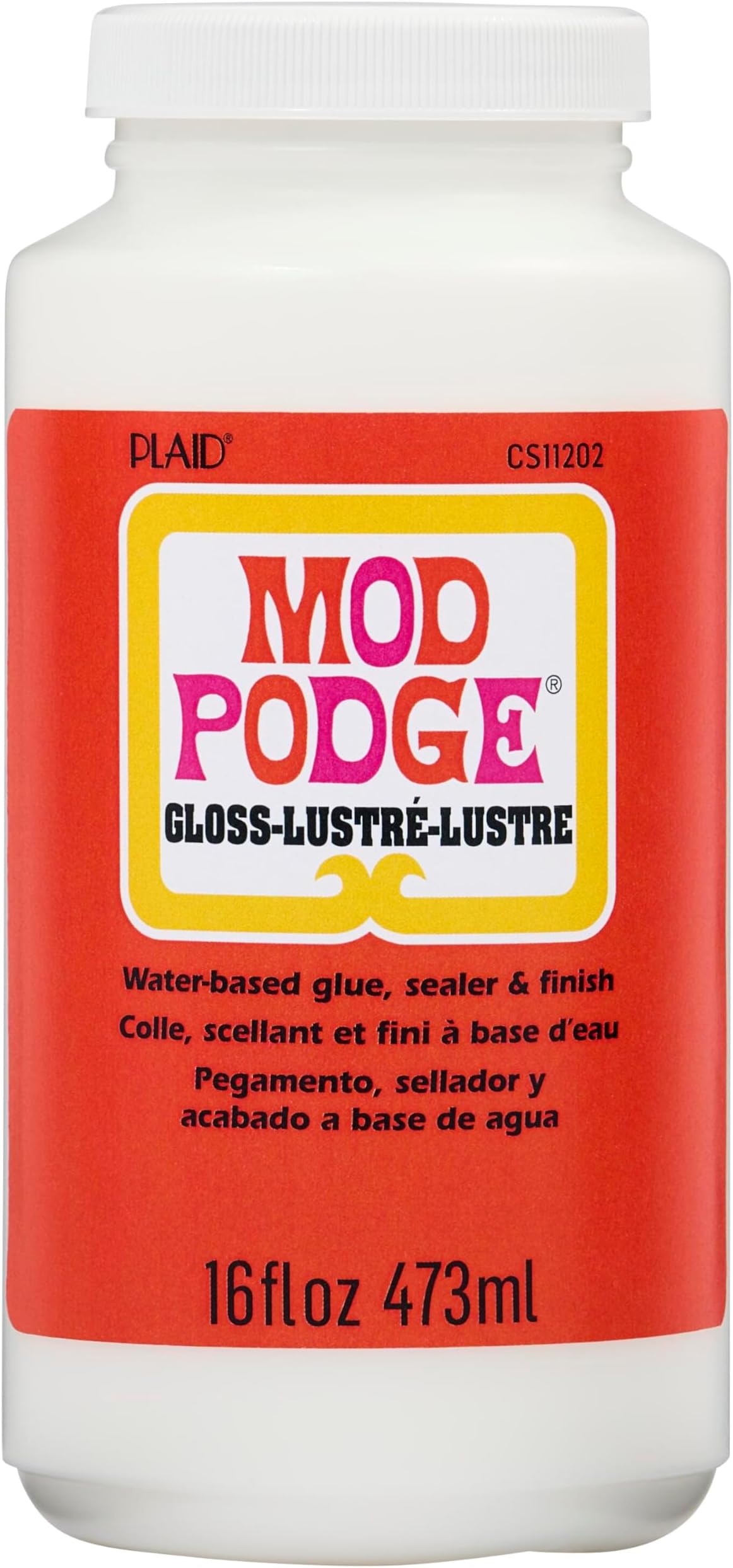 Mod Podge Gloss Waterbase Sealer, Glue (16Ounce), CS11202