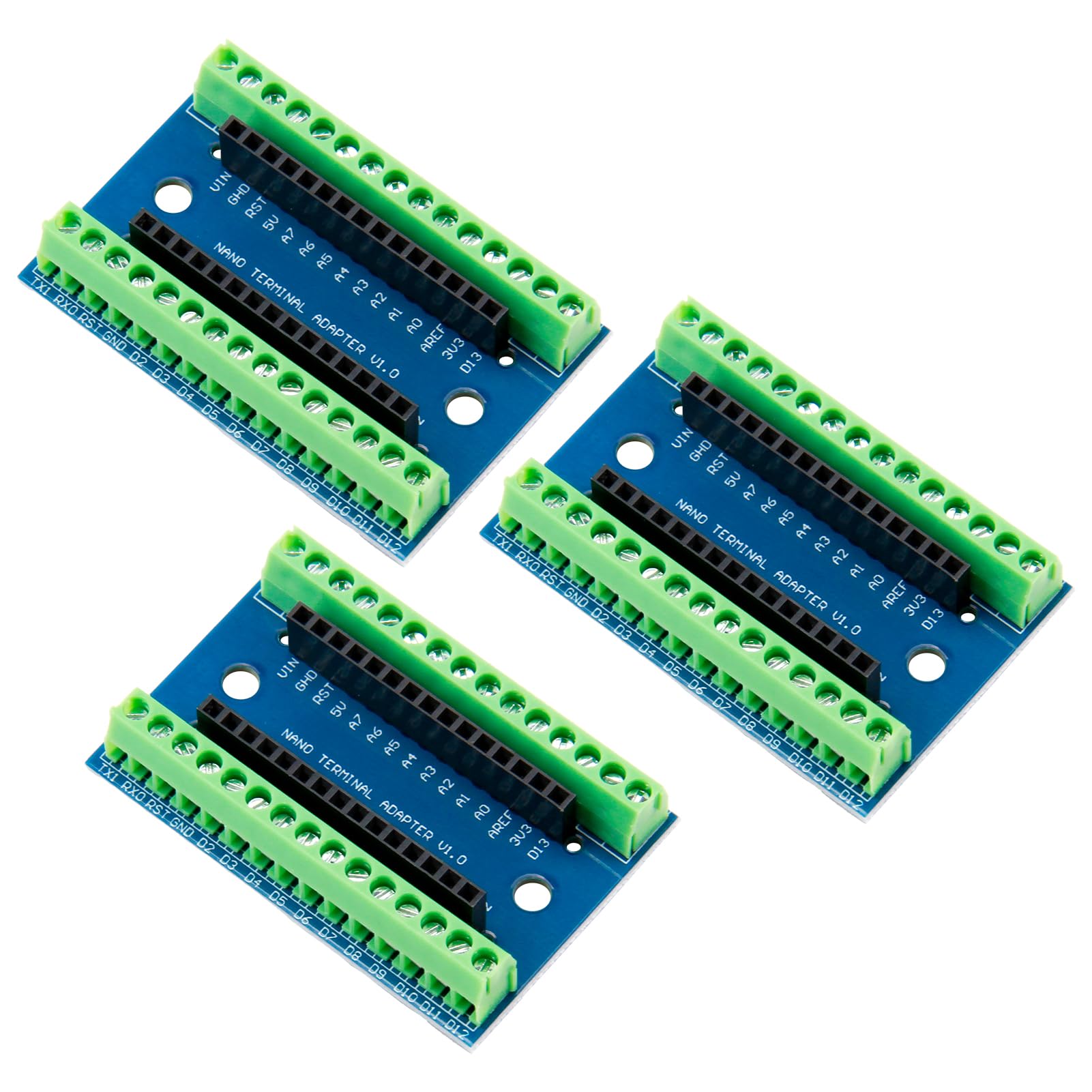 Scheda di espansione Nano IO Shield V1.O, semplice scheda di espansione con morsetti a vite, compatibile con Nano versione 3.0 e versioni precedenti, ideale per progetti Arduino Nano