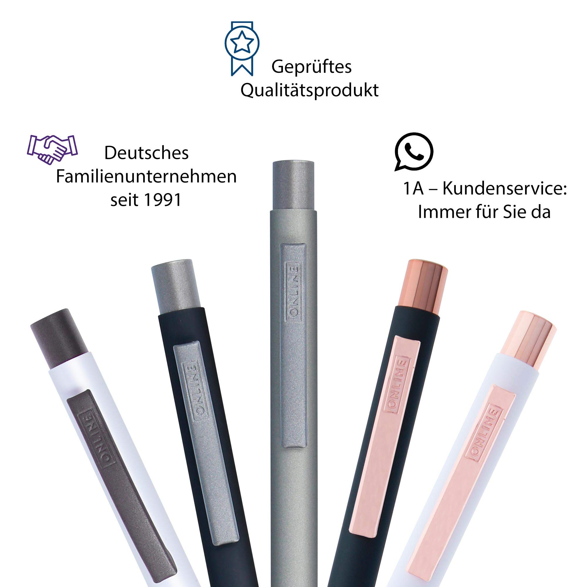 Online balpen Soft Metal, aluminium drukbalpen, verwisselbare