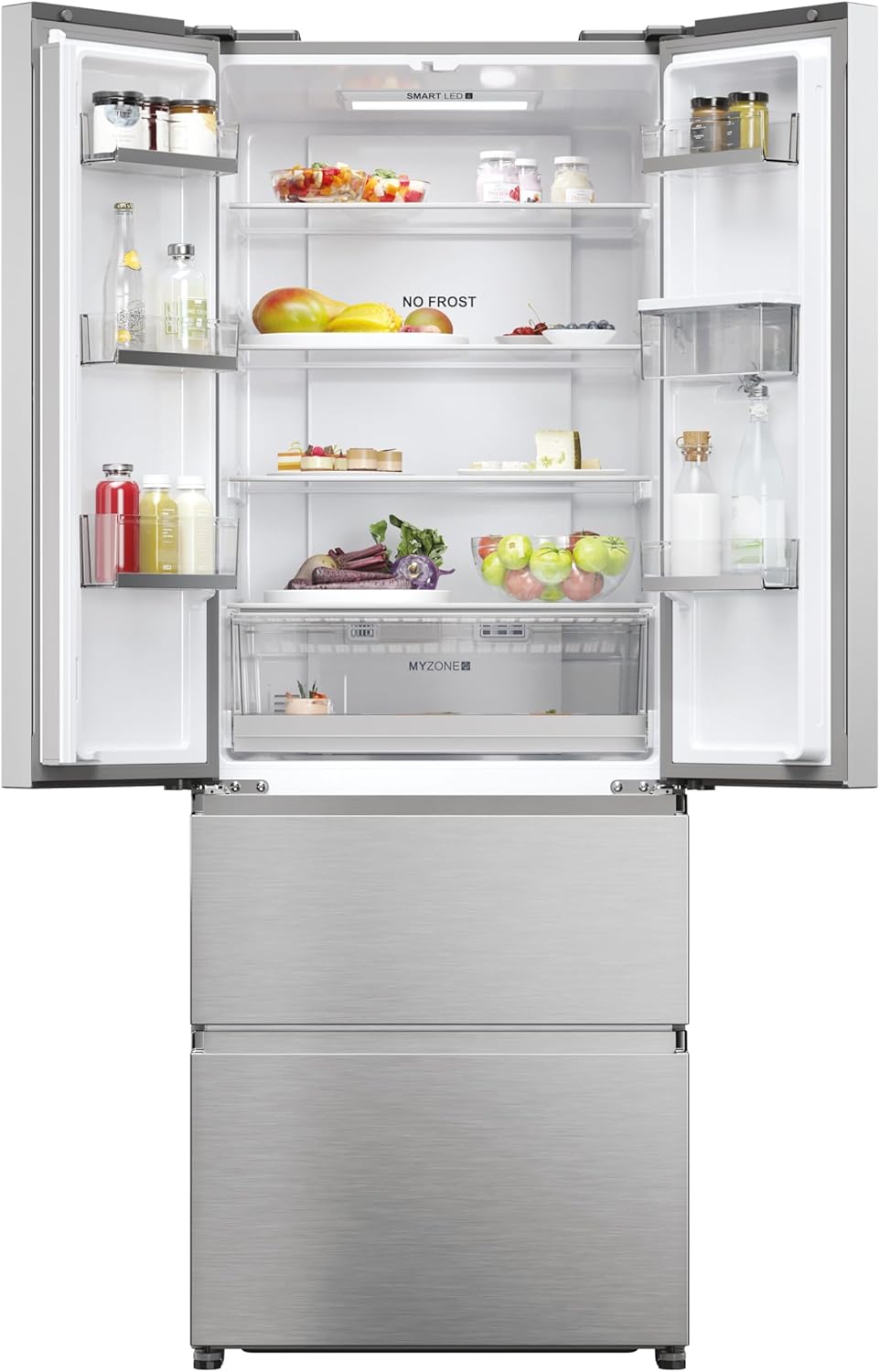 Interior view of Haier HFR5719EWMP Fridge Freezer