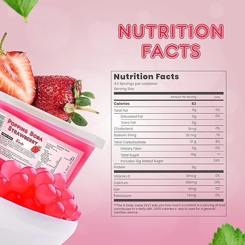 Miniatura 2 de Fanale Perlas Boba Popping para té de burbujas, 2 libras (1 libra x 2) | Lichi de fresa | Bursting Boba Pearls Bubble 15.87 oz X 2 | Sabor a jugo de