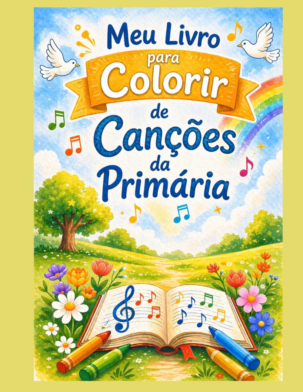 Meu Livro para Colorir de canções da Primária: Atividade espiritual para crianças inspirada nos cânticos da Primária – páginas para colorir para ... lembrar as mensagens do Evangelho. Descrição: