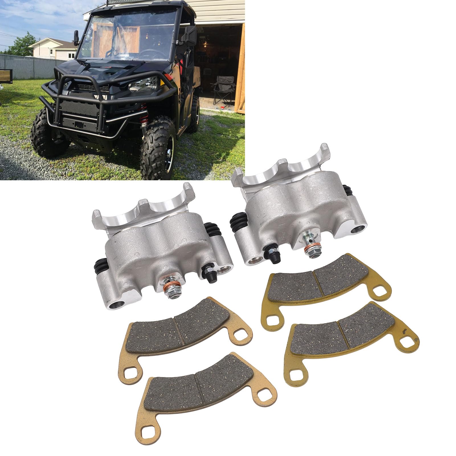 1 Paio di Pinze Freno Anteriori, Materiale Metallico, Idraulico, Ricambio per 500 570 700 800 900 902D 1000 HST