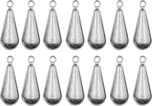 Fishing Weights Inline Iron Casting Swivel Raindrop Sinkers