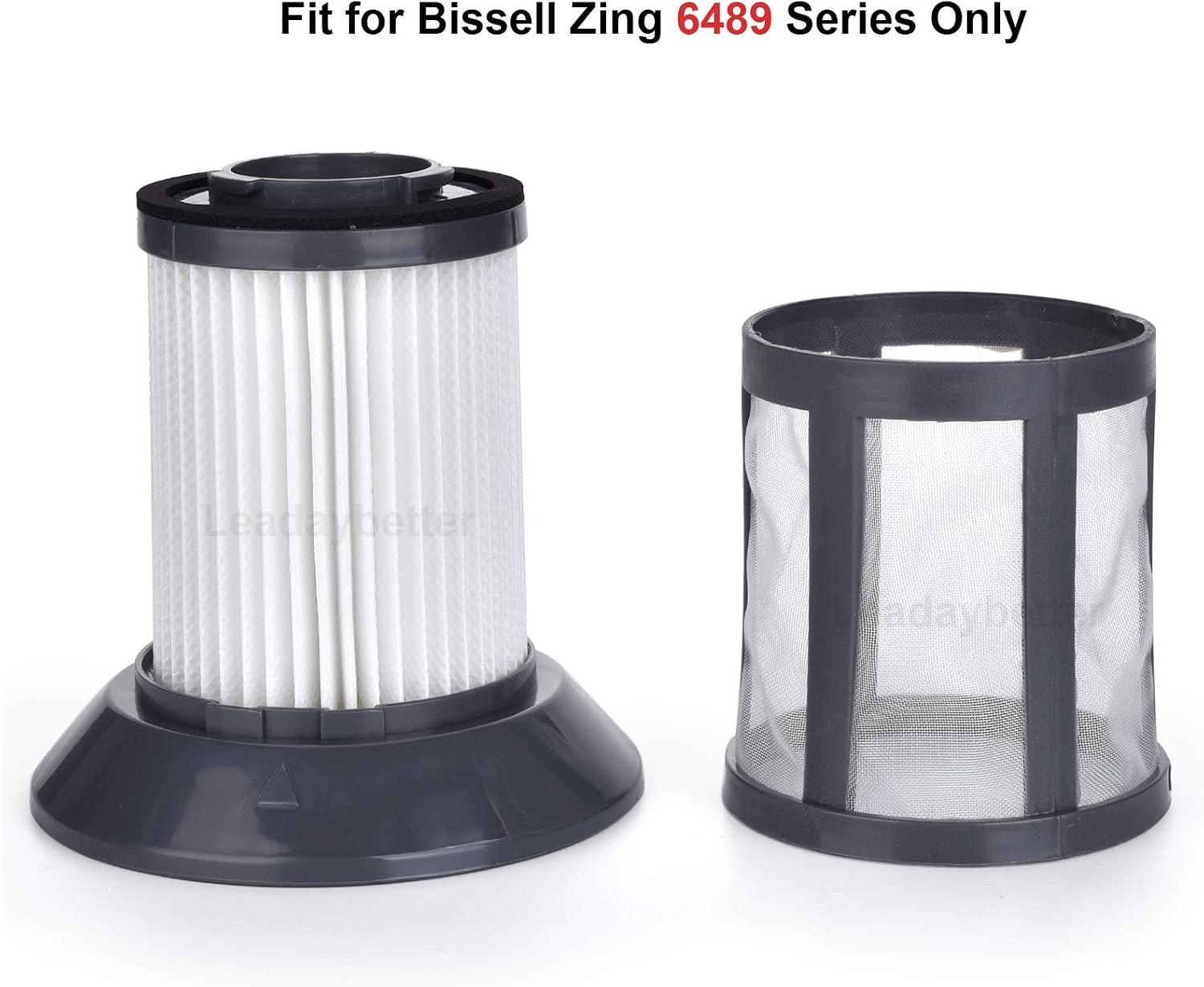 2 Pack Replacement Filter for Bissell Zing Dirt Bin 6489, 64892, 64894 Vacuum Cleaner ,Replace Part # 203-1772, 203-1532