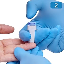 ONE-CARE PRO Safety Lancets, Top Push Button Activated, 21G x 1.8mm, 100/bx, Sterile, Gentle & Convenient Sampling