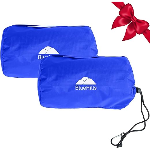 BlueHills Ultra Compact Travel Blanket 2 Pack
