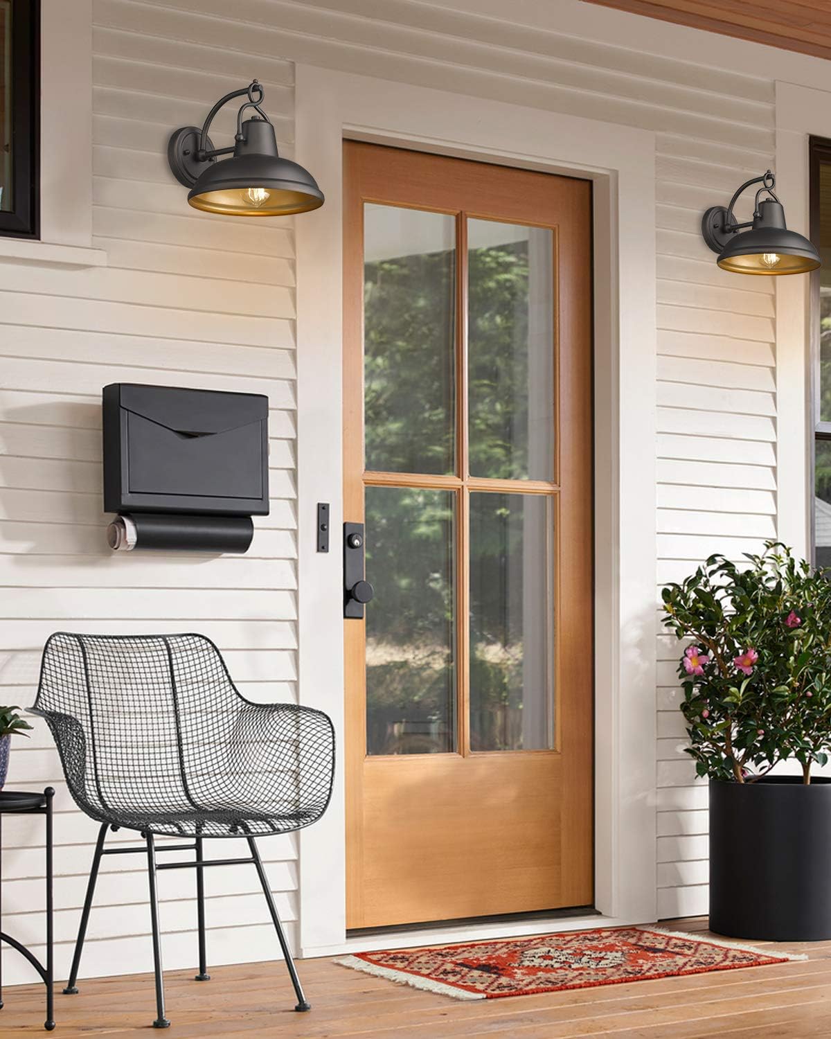 🔥 Cashback up to 70% FEMILA Wall Sconce Barn Light, Industrial Vintage Farmhouse Wall Lamp Lighting, Oil Rubbed Bronze Finish, 4FY14-1W ORB
