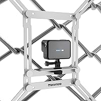 Vista 8 de Soporte de valla negro - Soporte de valla de aluminio para cámara de acción compatible con GoPro, teléfonos, cámara digital, clip de valla de cámara
